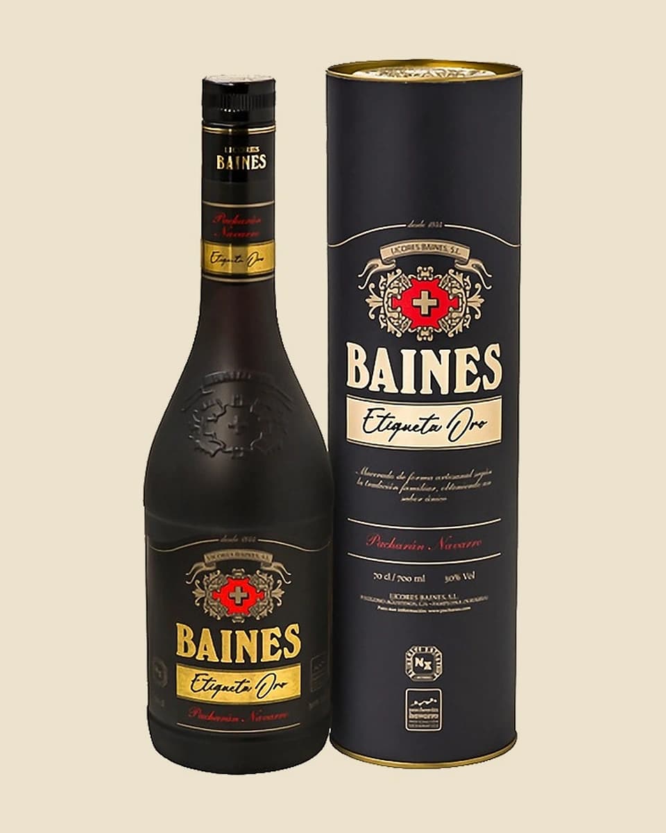 BAINES Patxarán BAINES etiqueta oro