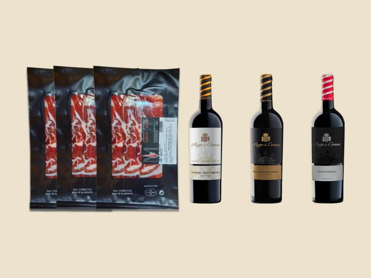 Ibérico de bellota de Ibericomio o Salamanca Ibérica, con Pago de Cirsus Cuvée Especial