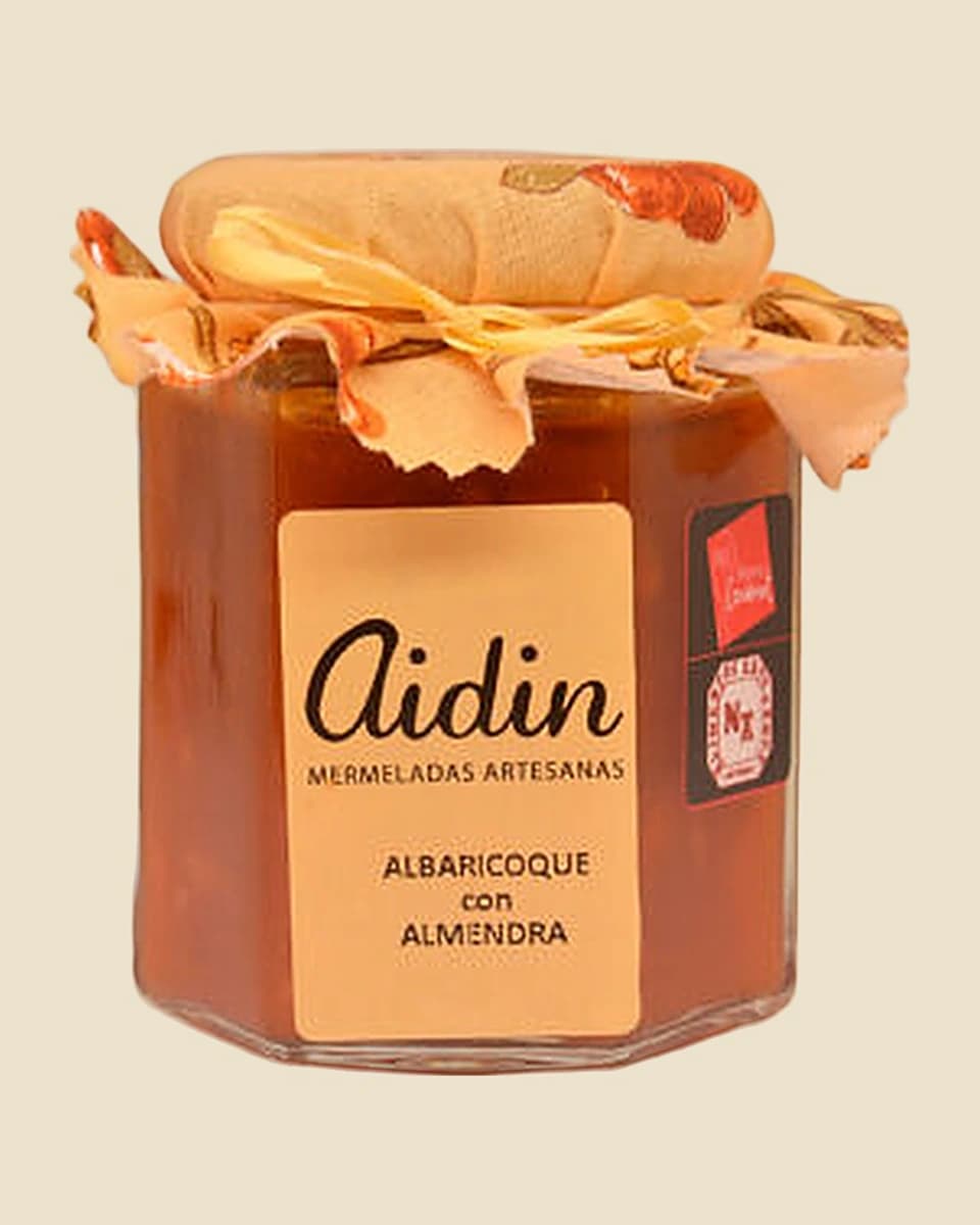 AIDIN mermelada de albaricoque con almendra