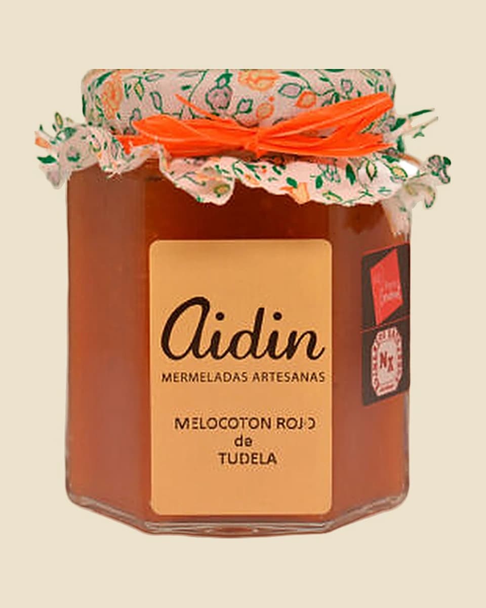 AIDIN mermelada de melocotón de Tudela