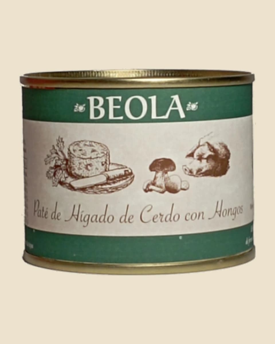 BEOLA paté hígado cerdo con hongo