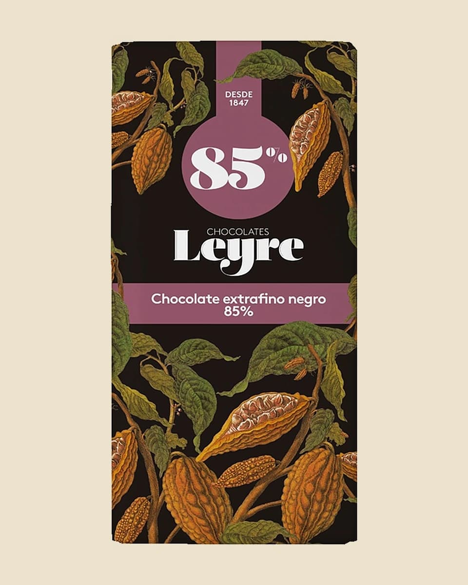 LEYRE TABLETÓN NEGRO 85% LEYRE 400 GRS.